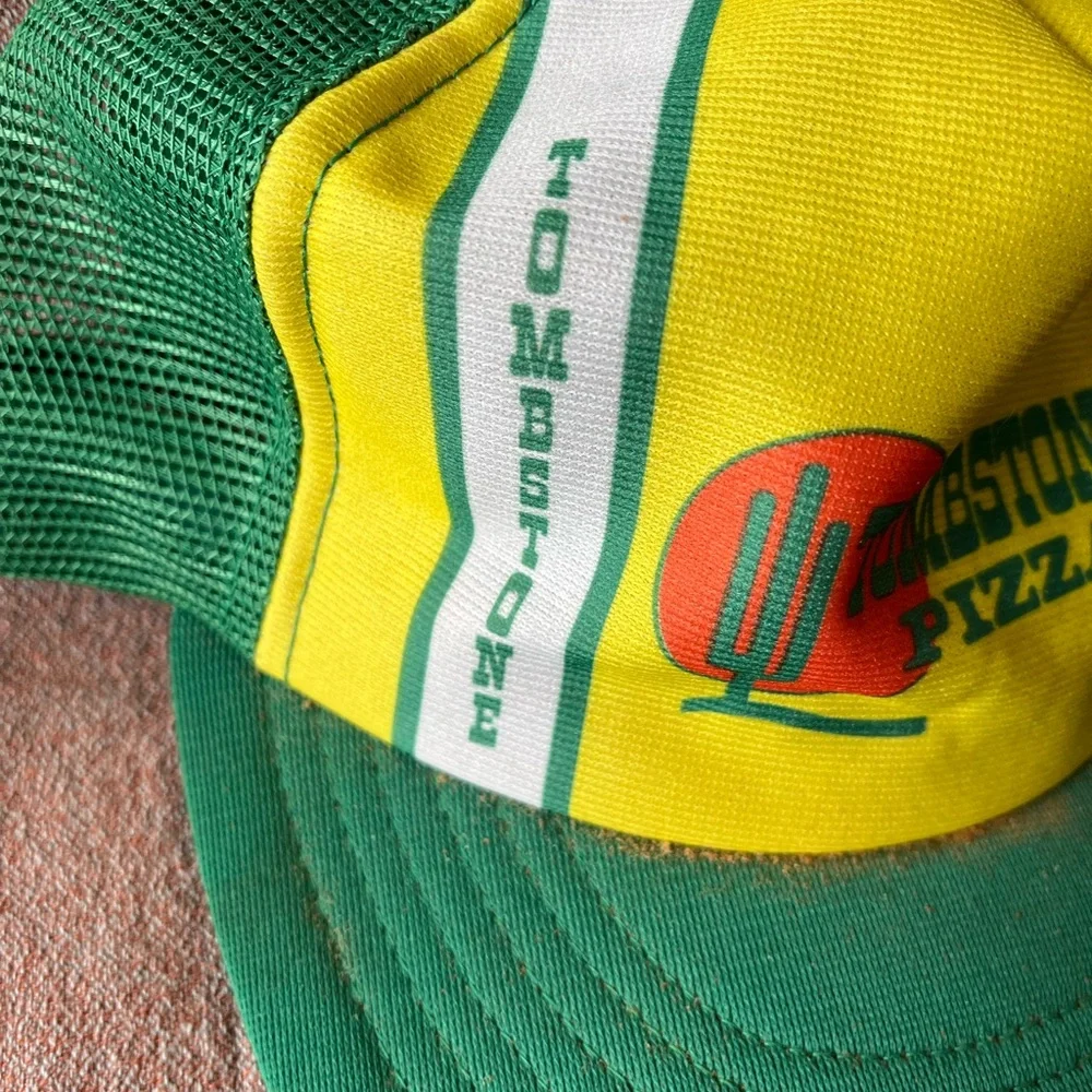 Vintage 1980s Tombstone Pizza Snapback Trucker Hat